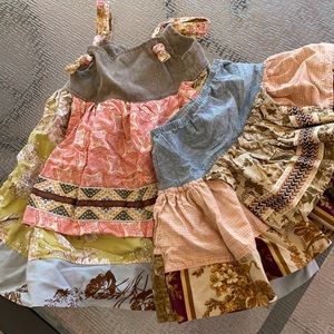 Matilda Jane overall dress AND skirt size 2